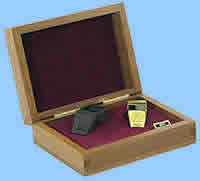 24 KT Gold Whistle in Walnut Box